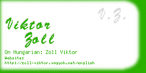 viktor zoll business card